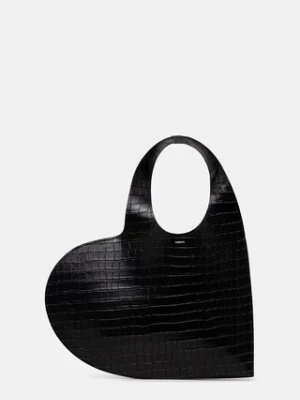 Coperni torebka skórzana Croco Double Heart