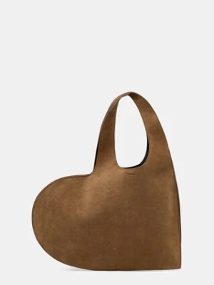 Coperni torebka zamszowa Double Heart