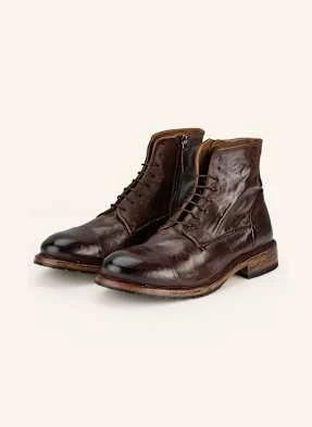 Cordwainer Botki Sznurowane braun