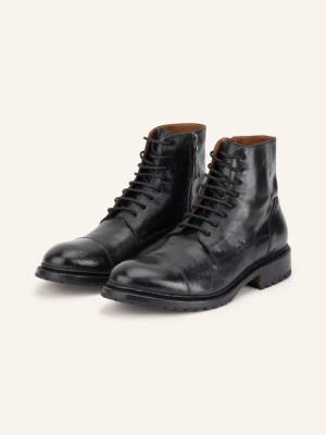Cordwainer Botki Sznurowane schwarz CZARNY