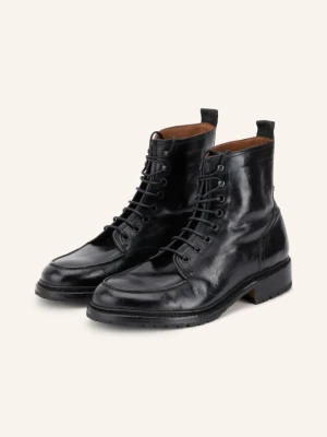 Cordwainer Botki Sznurowane schwarz CZARNY