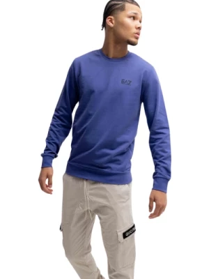 Core Identity Sweter Niebieski Stylowy Mężczyzna Emporio Armani