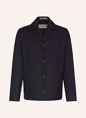 Corneliani Overjacket Z Wełny Ze Strzyży blau