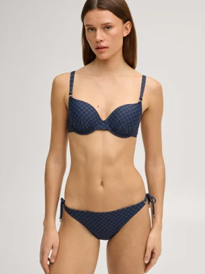 Cornflower Groszowy stanik bikini w kolorze granatowym Joop