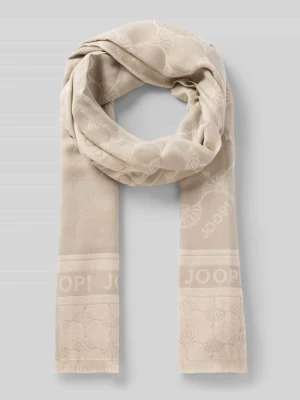 Cornflower szal z frędzlami JOOP! Jasnoszary