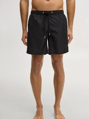 Cornflower Szorty surfingowe w czarno-szarym wzorze Joop