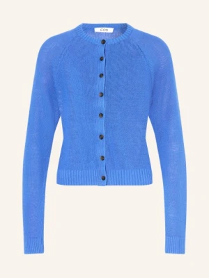 Cos Kardigan Z Lnu blau