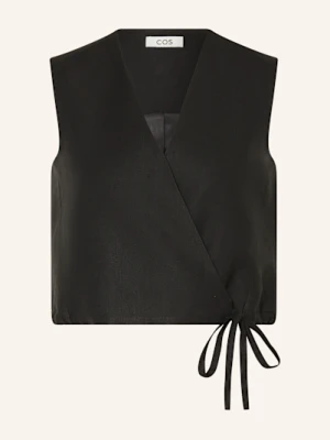 Cos Koszula W Stylu Kopertowym schwarz