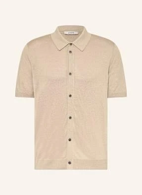 Cos Koszula Z Dzianiny Regular Fit Z Lnem beige