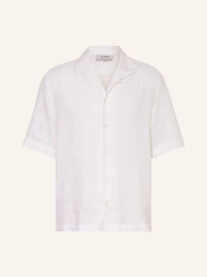 Cos Koszula Z Klapami Regular Fit Z Lnu weiss
