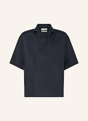 Cos Koszula Z Krótkim Rękawem Relaxed Fit Z Lnu blau