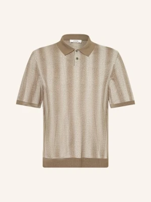 Cos Koszulka Polo Akida Z Dzianiny braun