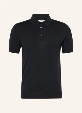 Cos Koszulka Polo Slim Fit Z Dodatkiem Jedwabiu blau