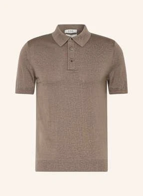 Cos Koszulka Polo Slim Fit Z Dodatkiem Jedwabiu gruen