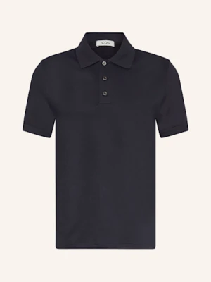 Cos Koszulka Polo Z Dżerseju Regular Fit blau