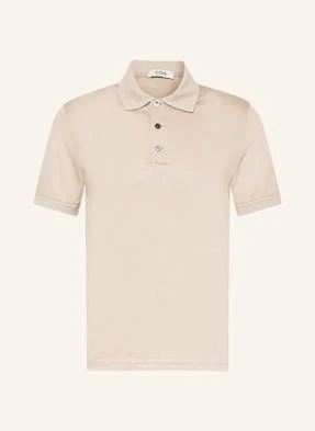 Cos Koszulka Polo Z Dżerseju Regular Fit weiss