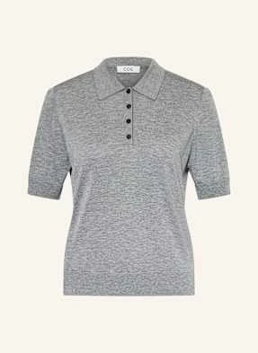 Cos Koszulka Polo Z Dzianiny grau