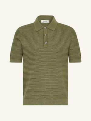 Cos Koszulka Polo Z Dzianiny Regular Fit gruen