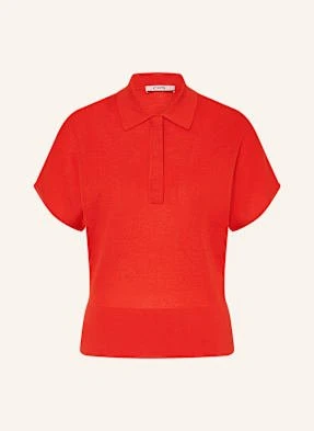 Cos Koszulka Polo Z Dzianiny rot