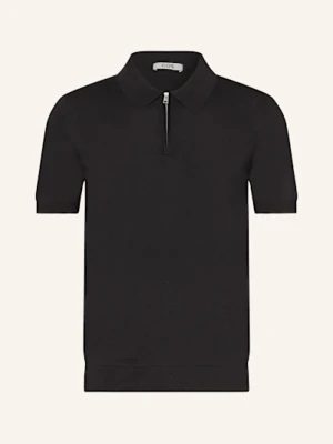 Cos Koszulka Polo Z Dzianiny Z Dodatkiem Jedwabiu schwarz