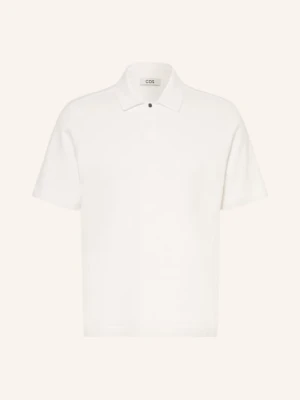 Cos Koszulka Polo Z Pikowanym Wzorem weiss