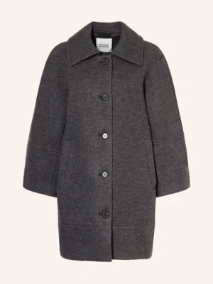 Cos Płaszcz Wełniany grau