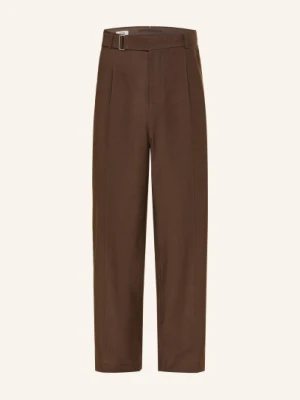 Cos Spodnie Regular Fit Z Lnem braun