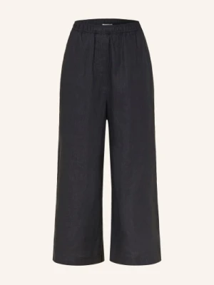 Cos Spodnie Typu Culotte Z Lnu blau