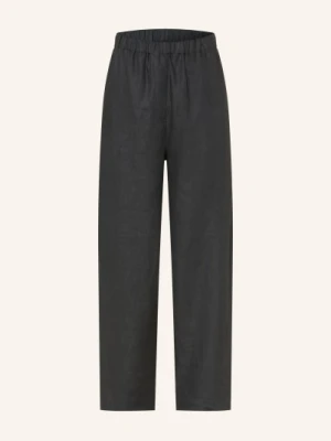 Cos Spodnie Z Lnu schwarz