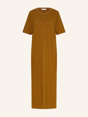 Cos Sukienka Z Dodatkiem Lnu braun