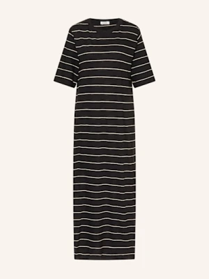 Cos Sukienka Z Dodatkiem Lnu schwarz