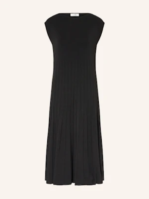 Cos Sukienka Z Dzianiny Z Plisami schwarz