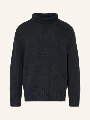 Cos Sweter Z Golfem Z Kaszmiru blau