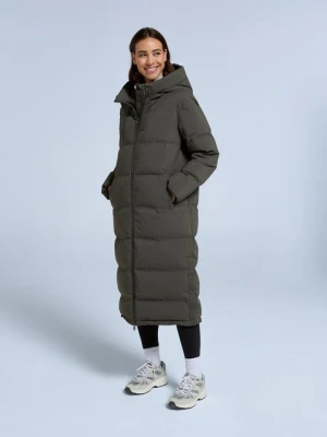 Cosi Cloud — damska kurtka puchowa - Dark Green Animal