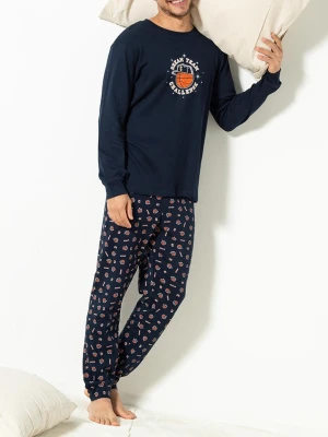 COTONELLA Piżama w kolorze granatowym rozmiar: M