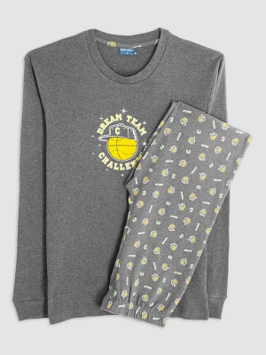 COTONELLA Piżama w kolorze szarym rozmiar: M