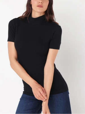 COTONELLA Top w kolorze czarnym rozmiar: L