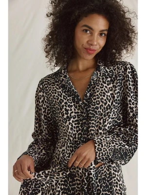 Cotton Candy Bluzka "Nina" w kolorze jasnobrązowo-czarnym rozmiar: M