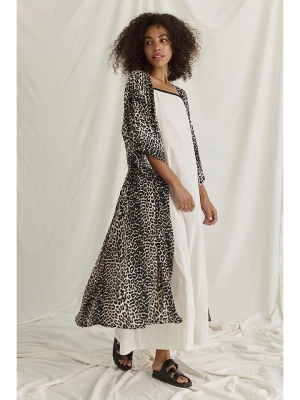 Cotton Candy Kardigan "Anna-Lena" w kolorze jasnobrązowo-czarnym rozmiar: XS