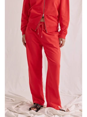 Cotton Candy Spodnie dresowe "Melinda" w kolorze czerwonym rozmiar: S