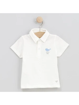 Cotton Fish Koszulka polo w kolorze białym rozmiar: 86