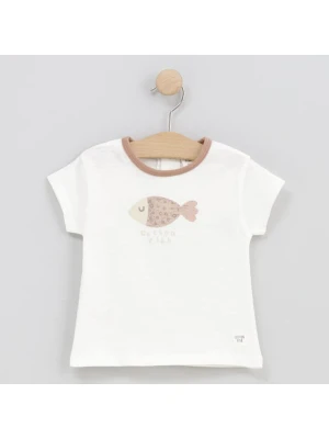 Cotton Fish Koszulka w kolorze kremowym rozmiar: 86
