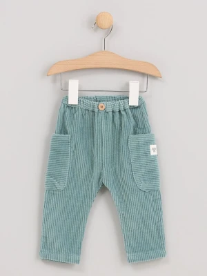 Cotton Fish Spodnie sztruksowe w kolorze błękitnym rozmiar: 80