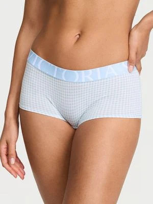 Cotton Majtki bawełniane szorty Exploded Logo Boyshort Victoria's Secret