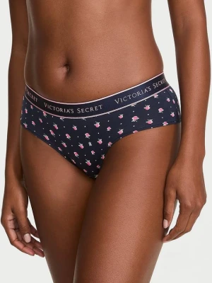 Cotton Majtki bawełniane z logo w talii Cheeky Victoria's Secret