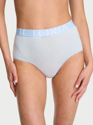 Cotton Majtki bawełniane z wysokim stanem Exploded Logo Brief Victoria's Secret