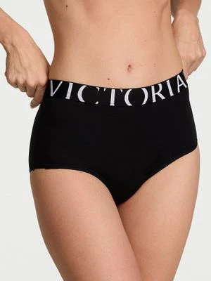 Cotton Majtki bawełniane z wysokim stanem Exploded Logo Brief Victoria's Secret 54A2