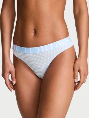 Cotton Stringi bawełniane Exploded Logo Victoria's Secret Z nadrukiem
