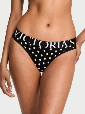 Cotton Stringi bawełniane Exploded Logo Victoria's Secret Z nadrukiem