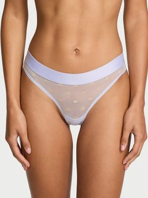 Cotton Stringi z siateczki Sheer Heritage Shimmer Victoria's Secret